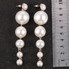 Trendy Elegant Big Simulated Pearl Earrings