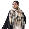 Plaid Wool Scarf