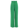 Green High Waist Wide Leg Pants