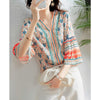 Casual Flare Sleeve Summer Blouse