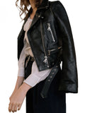 Faux PU Leather Jacket