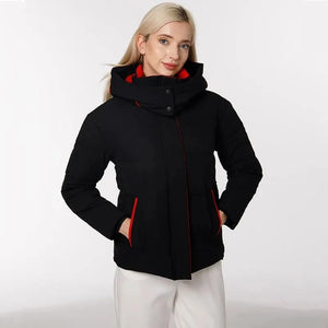 Winter Solid Down Jacket Coat With Pockets