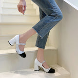 Round Toe Strap High Heel