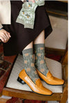 Retro Harajuku Embroidered Women Socks