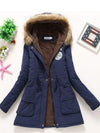 Casual Solid Long Parka