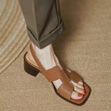 PU Leather Open Toe Sandals